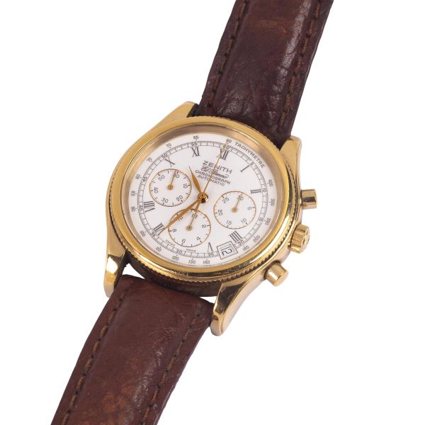 ZENITH EL PRIMERO GOLD PLATED CHRONOGRAPH REF. 20-0210.400