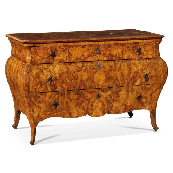 A PAIR OF LOMBARD COMMODES, MID 18TH CENTURY