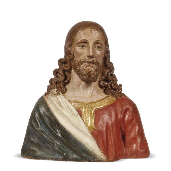 



Maestro del San Sebastiano dell'Aracoeli, circa 1500, redeeming Christ, polychromed terracotta