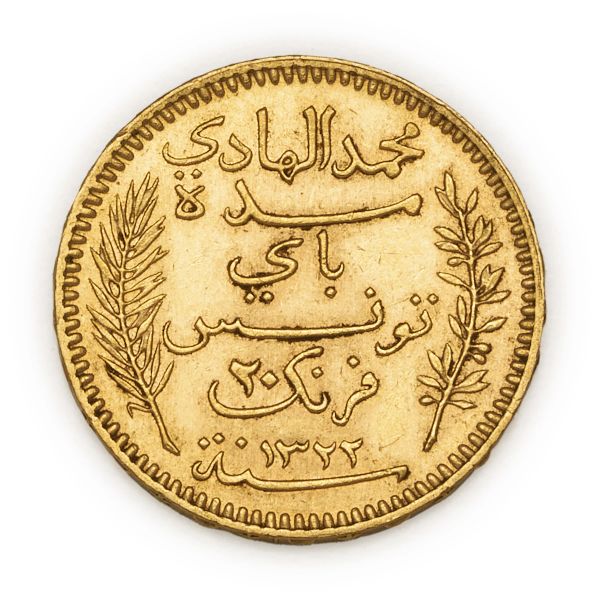 



20 Francs AH 1322 &ndash; 1904 &ndash; Zecca: Parigi