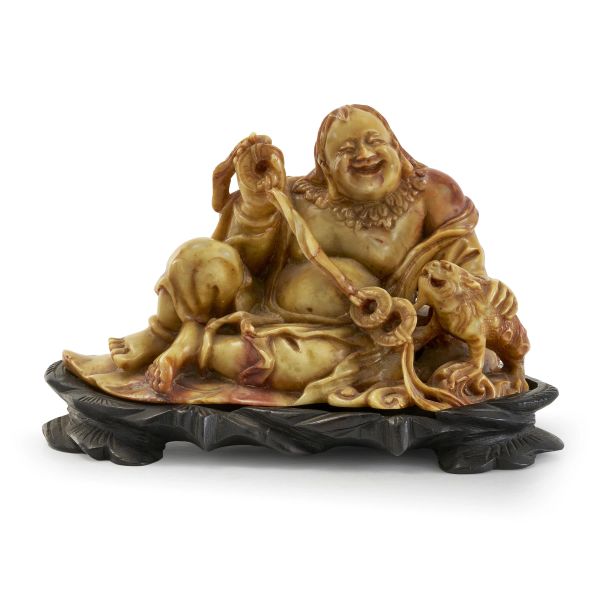 



A SHOUSHAN STONE FIGURE OF BUDAI, CHINA, QING DYNASTY, SEC. XIX