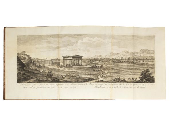      (Paestum - Illustrati 700)   PAOLI, Paolo Antonio.   Paesti quod Posidoniam etiam dixere rudera.   Romae, (in typographio Paleariniano), 1784.  