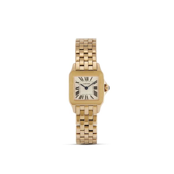 Cartier - CARTIER SANTOS DEMOISELLE ROSE GOLD LADY'S WATCH