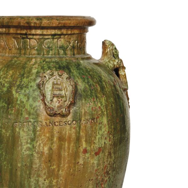 COPPIA DI GRANDI ORCI STEMMATI, IMPRUNETA, FRANCESCO VANNI, 1661