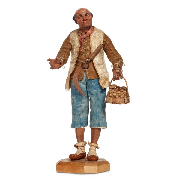 



A PEASANT WITH A BASKET OF MUSHROOMS, NAPLES, 18TH CENTURY