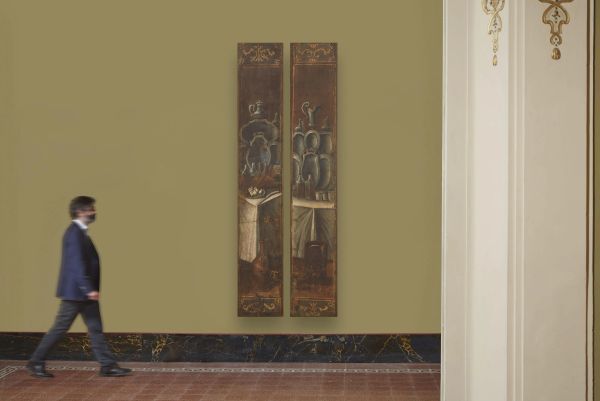 COPPIA DI PANNELLI DECORATIVI, PIEMONTE, SECOLO XVIII