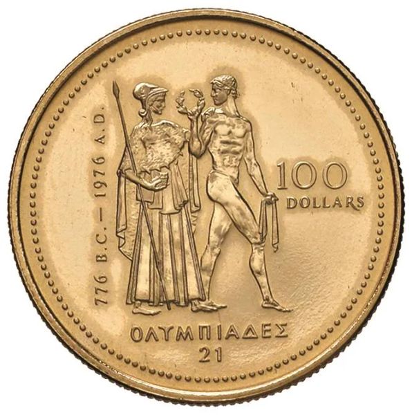 CANADA. 100 DOLLARS 1976 MONTREAL OLYMPICS