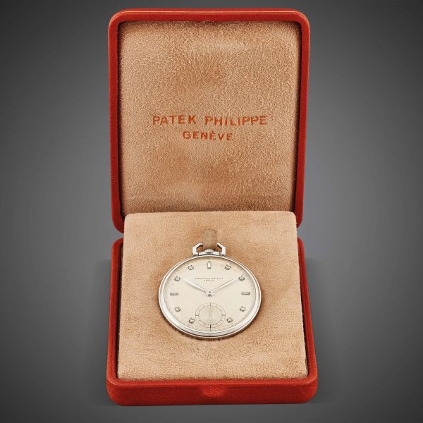 PATEK PHILIPPE & CIE OROLOGIO DA TASCA IN PLATINO