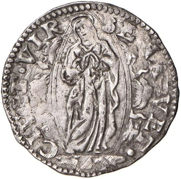 SIENA REPUBBLICA (1404 &ndash; 1555), MEZZO GIULIO DA 20 QUATTRINI (1540-1541)