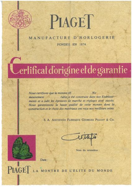 PIAGET GOUVERNEUR CRONOGRAFO REF. 12978