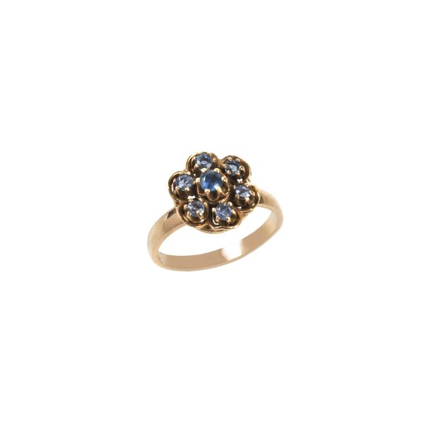 



ANELLO FLOREALE CON ZAFFIRI