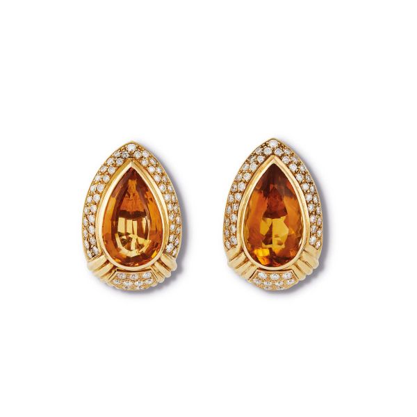 



BOUCHERON PAIO DI ORECCHINI CON QUARZI E DIAMANTI