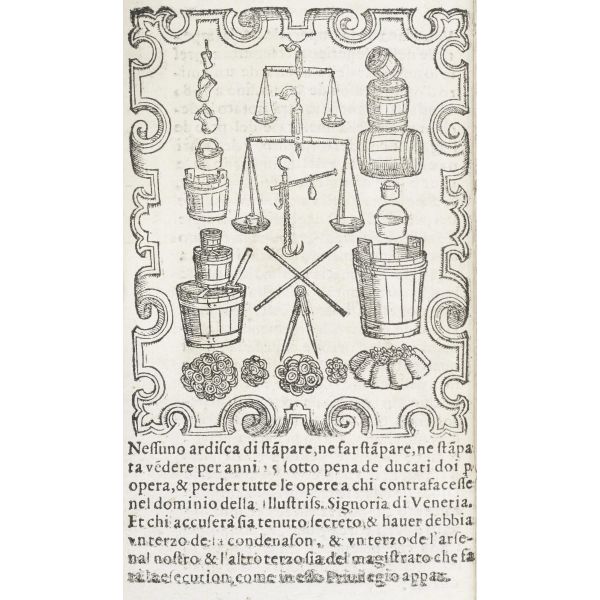 Mariani, Giovanni. Tariffa perpetua con le ragion fatte per scontro de qualunque mercadante si voglia. Venezia, Rampazetto, 1559.
