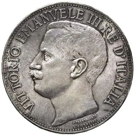 SAVOIA, VITTORIO EMANUELE III (1900-1943), 5 LIRE 1911 CINQUANTENARIO