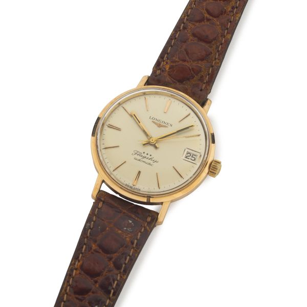 Longines - LONGINES FLAGSHIP REF. 3418 YELLOW GOLD WRISTWATCH