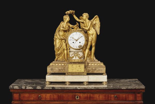 A LARGE TABLE CLOCK, PARIS, FIRST QUARTER 19TH CENTURY