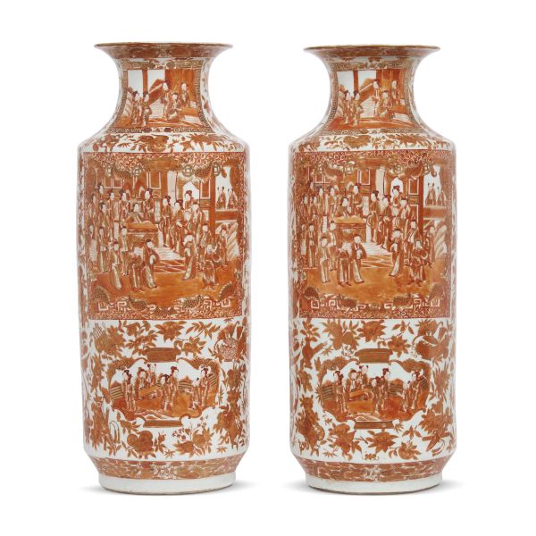 TWO VASES, CHINA, QING DYNASTY. 19TH-20TH CENTURIES