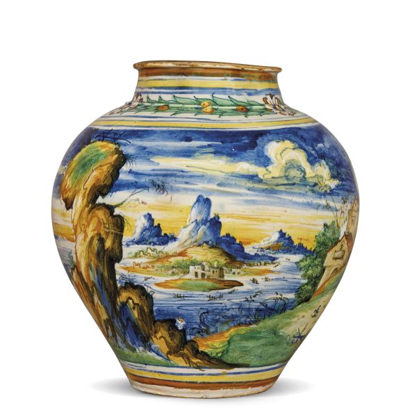 GRANDE VASO A BOCCIA, VENEZIA, MASTRO DOMENICO E COLLABORATORI, 1560-1570 CIRCA