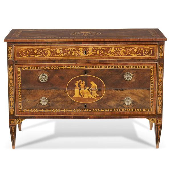 A PAIR OF LOMBARD COMMODES, LATE 18TH CENTURY