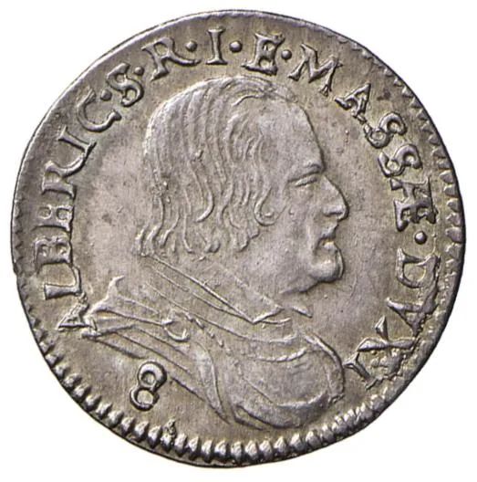 MASSA DI LUNIGIANA, ALBERICO II CYBO MALASPINA (1664-1690), DA 8 BOLOGNINI 1664