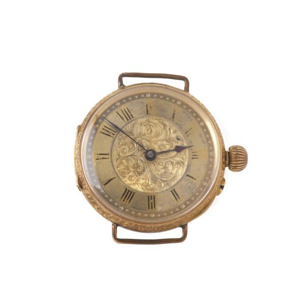 H.B. CROUCH &amp; SONS CARDIFF OROLOGIO DA POLSO/TASCA IN ORO