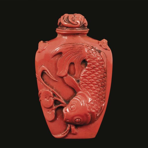 A SNUFF BOTTLE, CHINA, QING DYNASTY, 19TH CENTURY