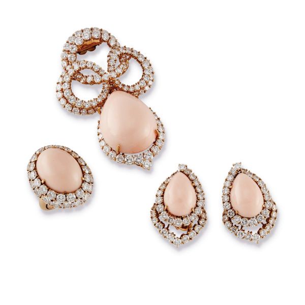 



GERARD CORAL AND DIAMOND PARURE