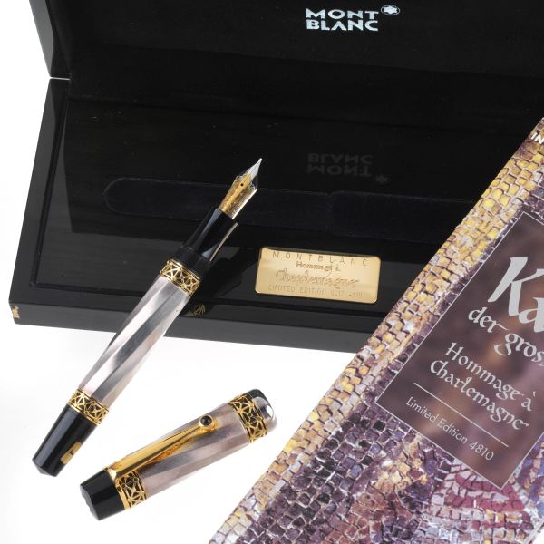 Montblanc - MONTBLANC KARL DER GROSSE &quot;HOMMAGE A CHARLEMAGNE&quot; SERIE PATRON OF ART PENNA STILOGRAFICA EDIZIONE LIMITATA N. 0217/4810 ANNO 2000