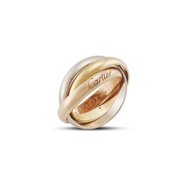 Cartier - CARTIER TRINITY RING IN THREE TONE GOLD