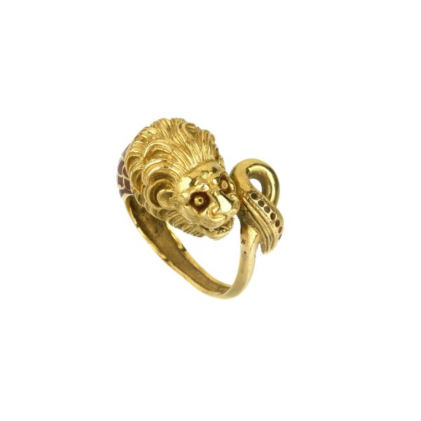 



LION SHAPED RING IN 14KT GOLD