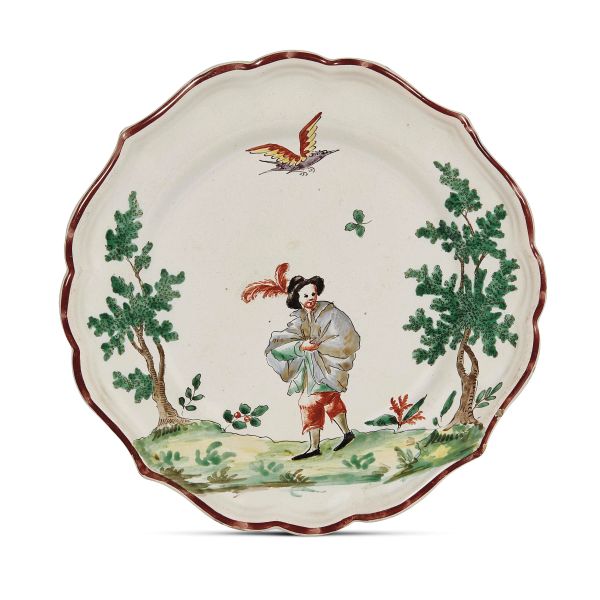 COPPIA DI PIATTI, MILANO, MANIFATTURA CLERICI, 1770 CIRCA