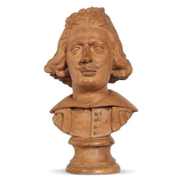 After Giovanni Gonnelli, Tuscany, 18th century, Selfportait, terracotta