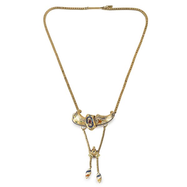 



COLLANA CON PENDENTE SMALTATO