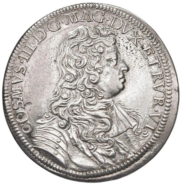 FIRENZE. COSIMO III DE’ MEDICI (1670-1723) MEZZA PIASTRA 1676