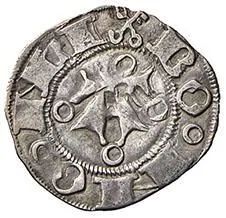 MONETE ANONIME PONTIFICIE (1403 - 1490), BOLOGNINO GROSSO