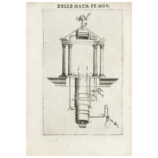 Erone Alessandrino. De gli automati. Venezia, Porro, 1589.