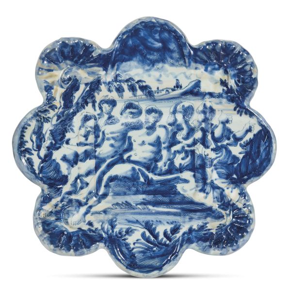 ALZATA SAGOMATA, ALBISOLA, BOTTEGA CONRADO (ATTR.), FINE SECOLO XVII