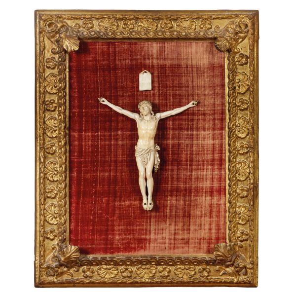 Germany, 17th century, Crucifix, ivory