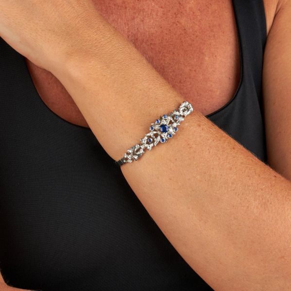BRACCIALE CON ZAFFIRI E DIAMANTI