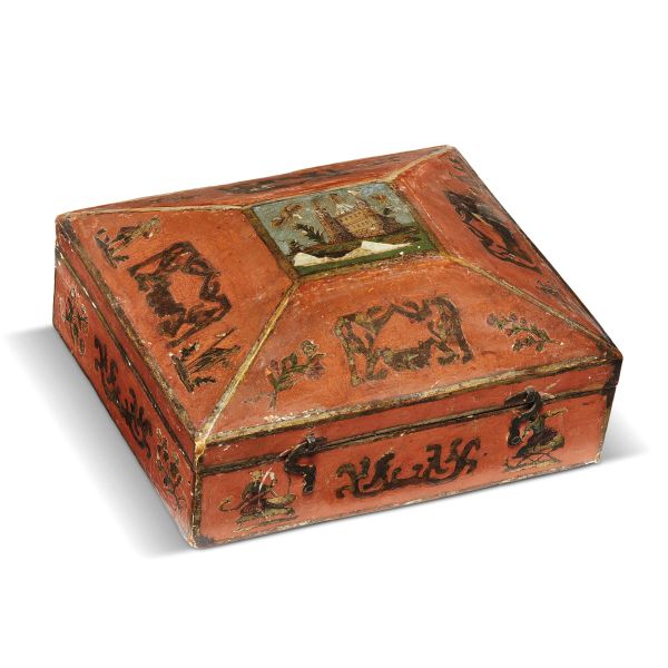 A VENETIAN GAMES BOX, 18TH CENTURY