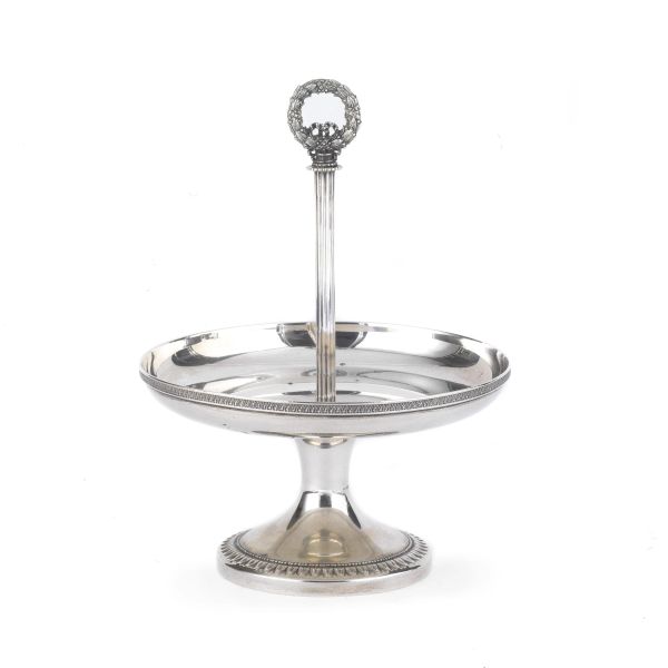 A SILVER STAND, 20TH CENTURY