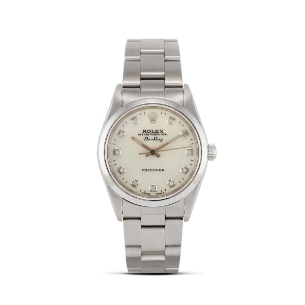 Rolex - 



ROLEX AIR-KING &quot;MOP DIAL&quot; REF. 14000 N. A1492XX STAINLESS STEEL WRISTWATCH, 1999