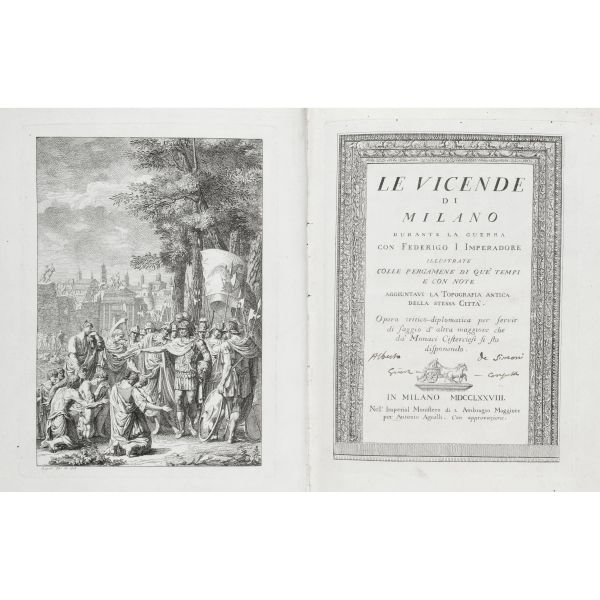 Fumagalli, Angelo. Le vicende di Milano durante la guerra con Federigo I Imperadore. Milano, Agnelli, 1778.