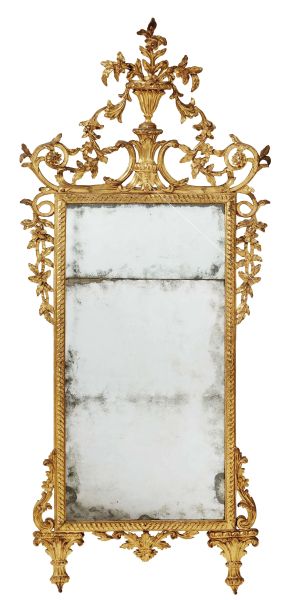 A TUSCAN MIRROR, LATE 18H CENTURY