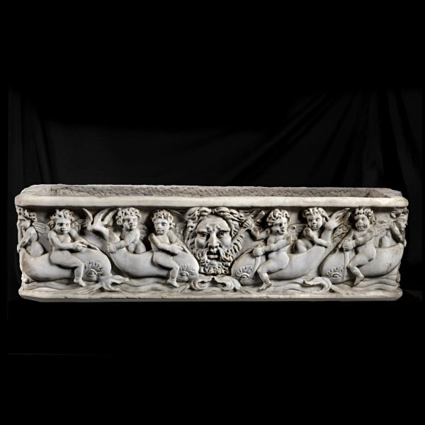 



A ROMAN SARCOFAGUS, 19TH CENTURY