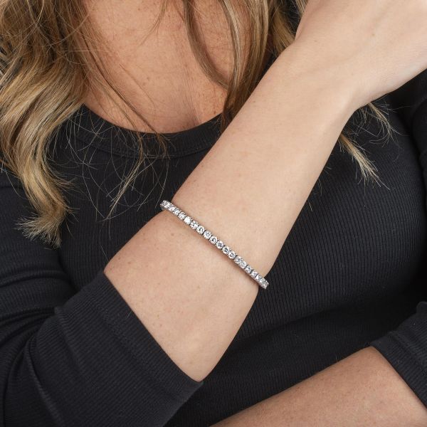 BRACCIALE TENNIS CON DIAMANTI