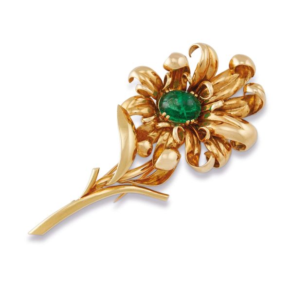 Boucheron - 



BOUCHERON SPILLA FLOREALE CON SMERALDO