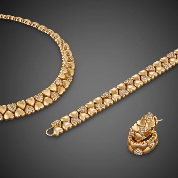 CARTIER GIROCOLLO DOPPIO CUORE CON DIAMANTI