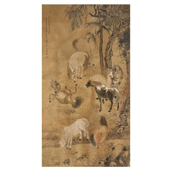



SILK PAINTING, CHINA, QING DYNASTY, 19TH CENTURY