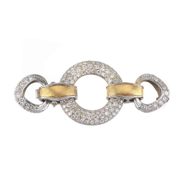 DIAMOND CLASP IN 18KT TWO TONE GOLD